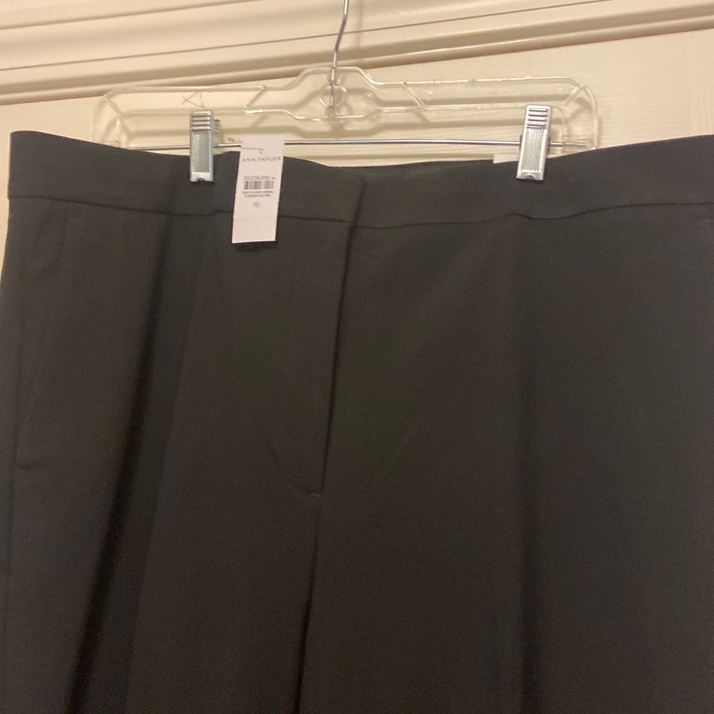 Ann Taylor trouser pant in black size 16 new w/ tags